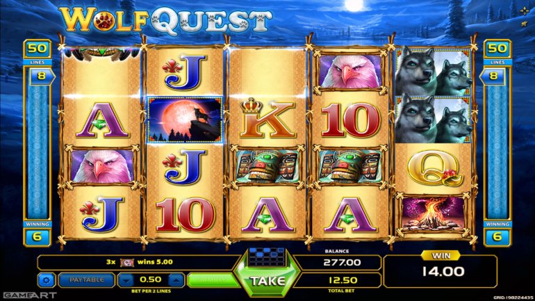 wolf quest slot GameArt